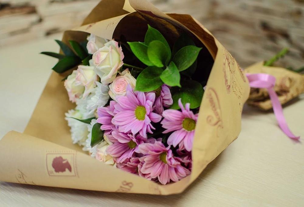 Букет цветов из: Розы и Хризантемы в Жуковский