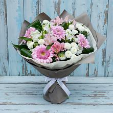 Букет цветов из:  Герберы, Альстромерии и Хризантемы #REPLACE_PRED# Жуковский