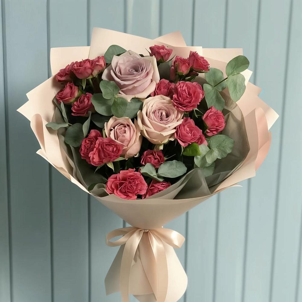 Букет цветов из: Гвоздики и Розы в Жуковский
