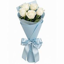 Букет 5 Белых роз Проуд в Жуковский