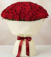Букет 101 Красная роза Милано в Жуковский