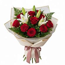 Букет цветов из:  Лилии и Розы в Жуковский