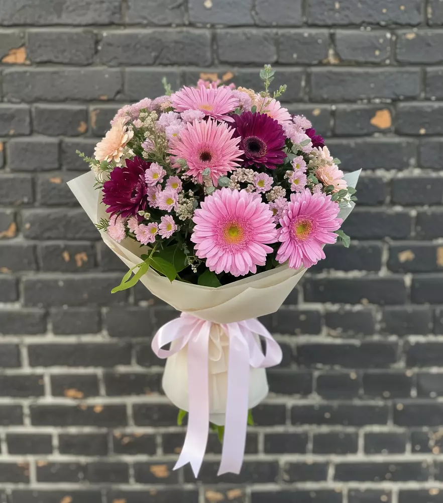 Букет цветов из: Герберы и Хризантемы в Жуковский