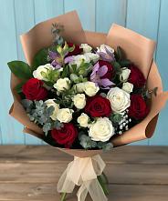 Букет цветов из:  Розы и Альстромерии в Жуковский