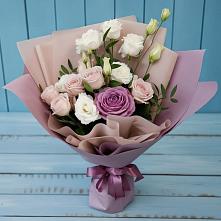 Букет цветов из:  Розы и Лизиантусы #REPLACE_PRED# Жуковский