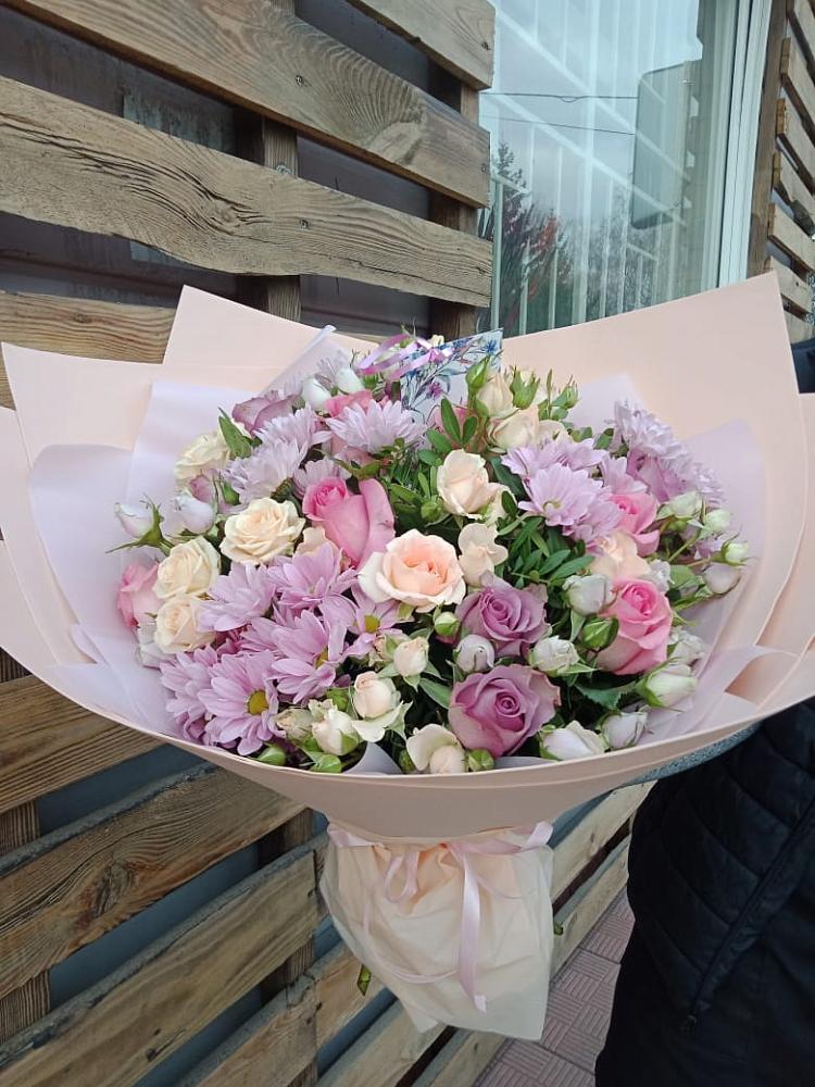 Букет цветов из: Розы и Хризантемы в Жуковский