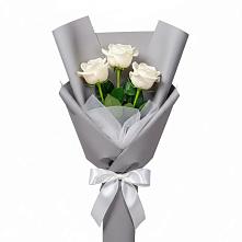 Букет 3 белые розы #REPLACE_PRED# Жуковский