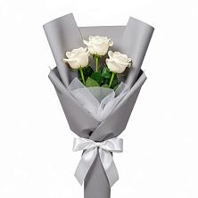 Букет 3 белые розы в Жуковский