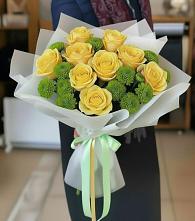 Букет цветов из:  Хризантемы и Розы #REPLACE_PRED# Жуковский