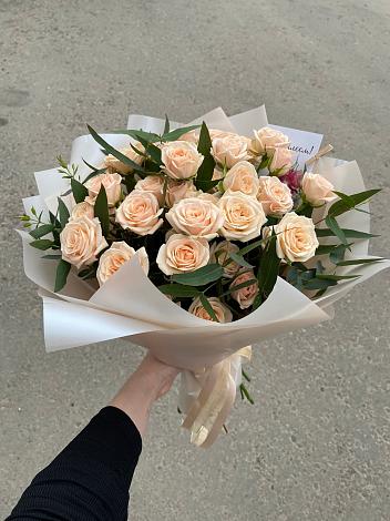 Букет Кремовые розы Латте в Жуковский