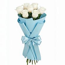 Букет 7 белых роз Проуд в Жуковский