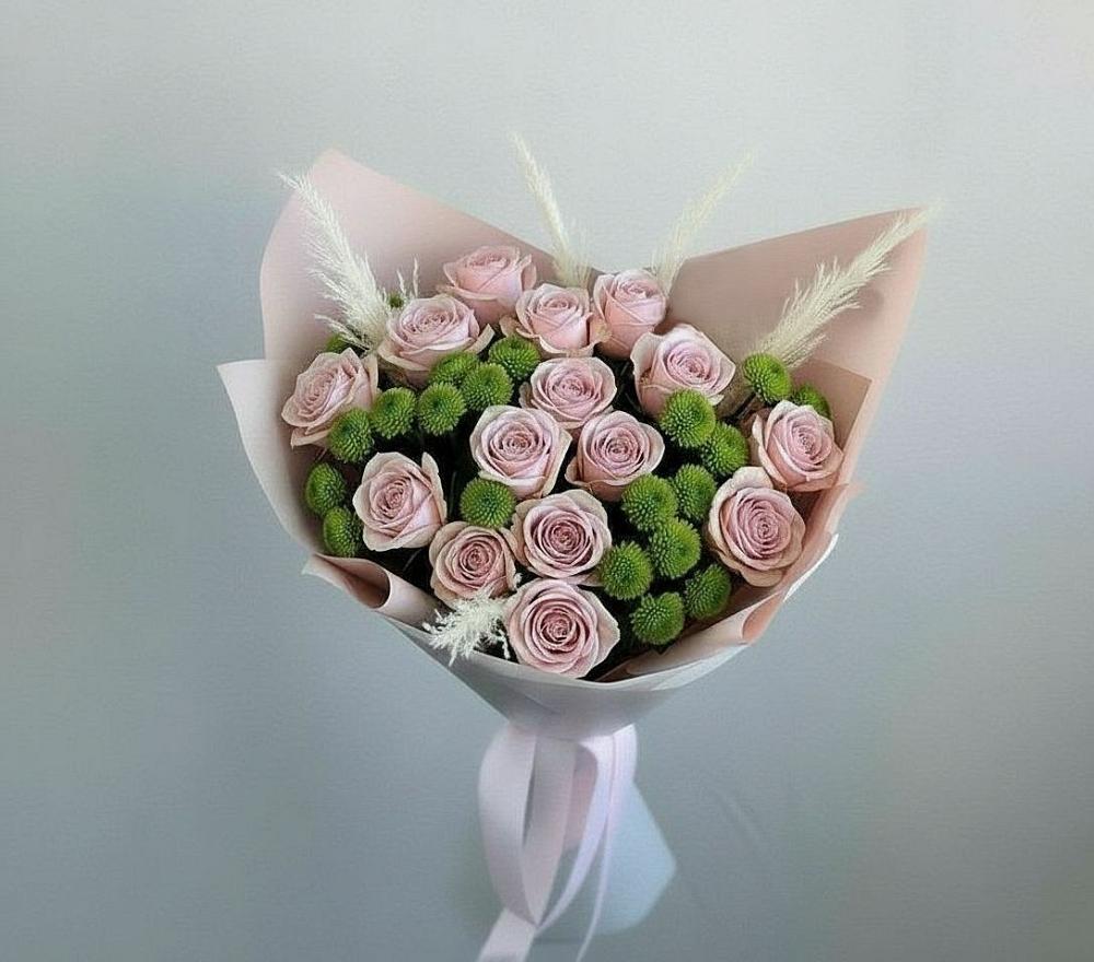 Букет цветов из: Розы и Хризантемы в Жуковский