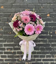 Букет цветов из:  Герберы и Хризантемы #REPLACE_PRED# Жуковский