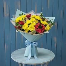 Букет цветов из:  Альстромерии и Хризантемы #REPLACE_PRED# Жуковский