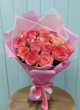 Букет 15 Розовых роз Равель в Жуковский